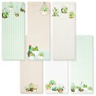 12 Pack Succulent Notepad For Grocery Shopping List On Refrigerator 3.5 x 9