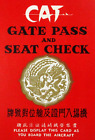 Civil Air Transport CAT Airlines Gate Seat Pass CIA Air America Precursor 1950s