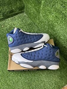 Nike Air Jordan 13 Retro Mid Flint size 11 414571-404 OG XIII Clean Blue