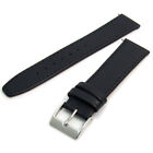 Black Stitched Leather Watch Strap - Men's 16mm to 22mm Wide - Style C88