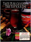 PRINT AD 1985 Tree Top Fruit n Berry Pure Juice Bottle Box Can Frozen Coupon