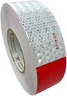 Conspicuity Tape DOT-C2 Approved Reflective Trailer Red White 2”x150’ -1 Roll
