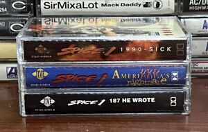 Spice 1, 3 Rap cassettes, 1990's OG Tapes. These tapes are in EX/NM Condition