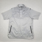 Nike Golf ¼ Zip Pullover White Windbreaker Short Sleeve Mens XL Vent Back Pocket