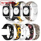 Silicone Print Band For Apple Watch Ultra SE Series 8-1 38/40/41mm 42/44/45/49mm