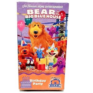 Bear in the Big Blue House Volume 7 VHS 1999 Birthday Parties Giving Jim Henson
