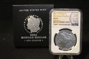 New Listing2021 O Morgan Silver Dollar New Orleans Privy Mark $1 Gem Brilliant Unc NGC MS69