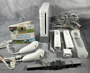 New ListingNintendo Wii Console W/Wii Sports Game Bundle Lot System Controllers Motion Plus
