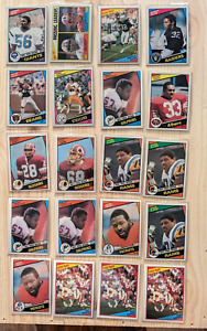 1984 Topps lot of 20 cards NFL Dan Marino Bradshaw Lawrence Taylor & more MINT