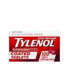 100 Tylenol Extra Strength 500 mg Acetaminophen Tablets, Pain & Fever, Exp 4/25