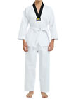 7.5 Oz Taekwondo Suit TKD Dobok Student Uniform with Belt Karate Gi Martial Arts