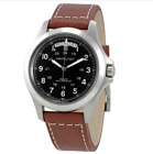 Hamilton Khaki King Black Dial Brown Leather Men's Watch H64455533