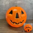 New ListingVtg Halloween Blow Mold Double Sided Smiling Jack O Lantern Pumpkin Lamp Shade