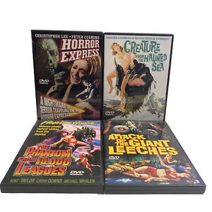 LOT OF 4 ALPHA VIDEO GOODTIME VINTAGE HORROR/SCI FI DVD'S Cult Classics Horror