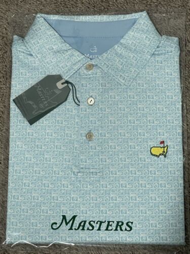 Masters tech Polo Golf Shirt Medium Concessions Design New 2024