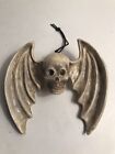 Bethany Lowe Halloween Skull Ornament with Bat Wings—Rare—Retired