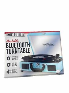 VICTROLA THE JOURNEY SUITCASE RECORD PLAYER WITH BLUETOOTH SPEAKERS/TURQUOISE