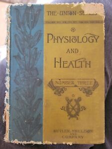 New ListingAntique Rare 1890 Early Anatomy Medicine 19th High School text book