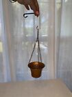 Vintage Copper Hanging Pot With Bracket Small 3 X 3 Inches