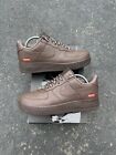 Size 9 - Supreme Nike Air Force 1 Low Box Logo Baroque Brown Sneakers