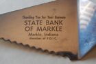 Vintage State Bank of Markle Indiana Advertising Pie Server