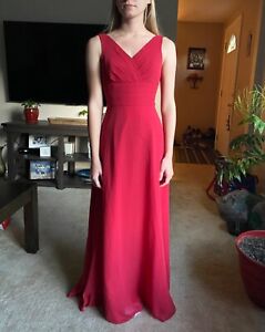 David’s Bridal Apple Red Junior Bridesmaid dress Size 14-never worn, with tags