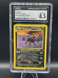 Pokémon 2001 Neo Discovery Umbreon 32/75 Rare CGC 8.5 Near Mint / Mint+ 🔥🔥🔥