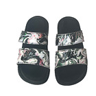 Nike Benassi Duo Ultra Slide Beachy Floral Print Two Straps Slip On Sandals Sz 9