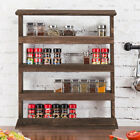 4 Tier Spice Jar Rack Kitchen Cupboard Door Wall Storage Organiser Herb Cabinet