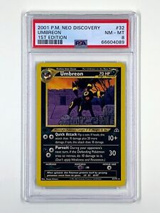Umbreon #32 1st Edition Neo Discovery PSA 8 - 66604089