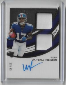 New ListingWan'Dale Robinson 2022 Panini Immaculate Collection Rookie Patch Auto /99 Giants