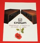 Vintage Crown Power Line One Amplifier Brochure (Brochure Only)