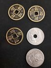 Magic Trick - SILVER CHINESE COIN SET.