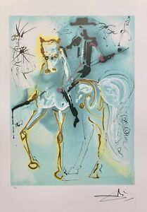 Salvador Dali PICADOR Signed Dalinean Horses Limited Edition Lithograph Art