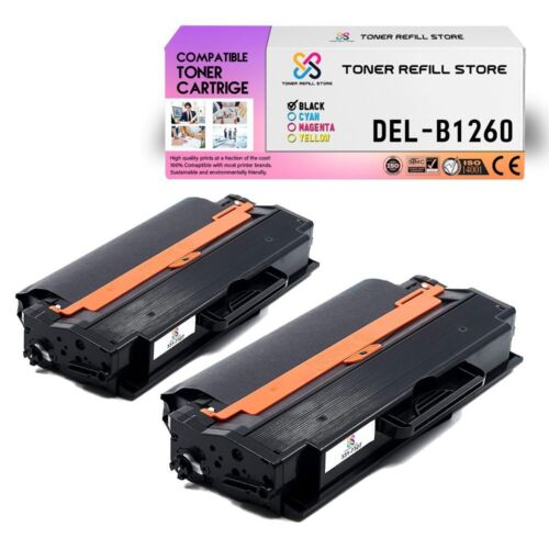 2Pk TRS 331-7327 Black Compatible for Dell B1265dfw B1260dn Toner Cartridge