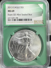 2013 American Silver Eagle NGC MS69 - GREEN HOLDER From US Mint Sealed Box