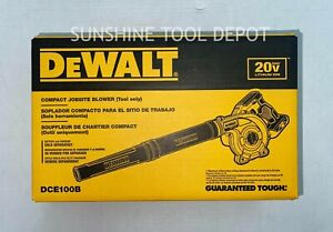 Dewalt DCE100B 20V Cordless Blower 20 Volt MAX Compact Jobsite 100CFM
