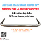 MVP BMW 2002 Rear Chrome Bumper Set, Long Bumpers for Year 71' up, Modification (For: BMW 2002)