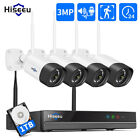 Hiseeu 3MP 8CH 2K NVR 1TB HDD Outdoor Wireless Security Camera System WIFI IP