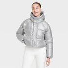 Women's Snowsport Puffer Jacket - All In Motion Metallic Silver XL