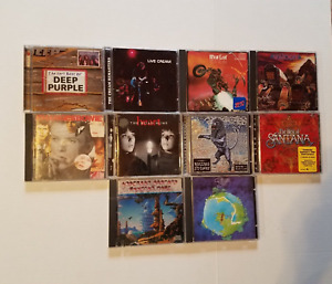 CD's Classic Rock lot of 10 Stone's Meat Loaf Heart Cream etc. Good preowned