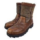 UGG Australia Boots BEACON Mens Size 12 Brown Leather Sheepskin Lined 5485