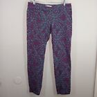 CAbi Size 4 Style 54077 Multicolor Floral Stretch Skinny Jeans