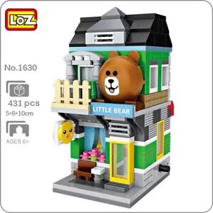 LOZ 1630 City Street Bear Duck Animal Pet Shop Mini Blocks Bricks Building Toy