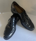 Cole Haan Mens Shoes Size 11D Black Patent Leather Lace Up Dress Oxford