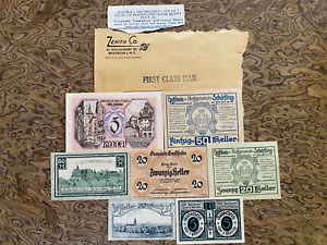 Temporary Paper Money Austria 1920, Notgeld 7 Pieces 2-Sided