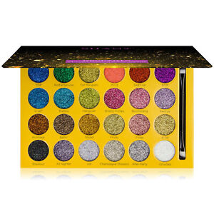 SHANY RSVParty Glitter Palette - 24 Pressed Glitter Pigments for Face and Body