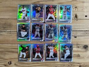 2021 1st Bowman Chrome Refractor Collection Lot 12 Baseball cards MLB RC rookie