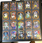LOT OF 20 ORANGE DIE-CUT PRIZMS FROM 2020 PANINI SELECT FOOTBALL RC
