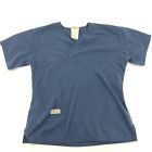 Urbane Scrub Women's Short Sleeve Scrub Shirt Uniform Women Size M Blue